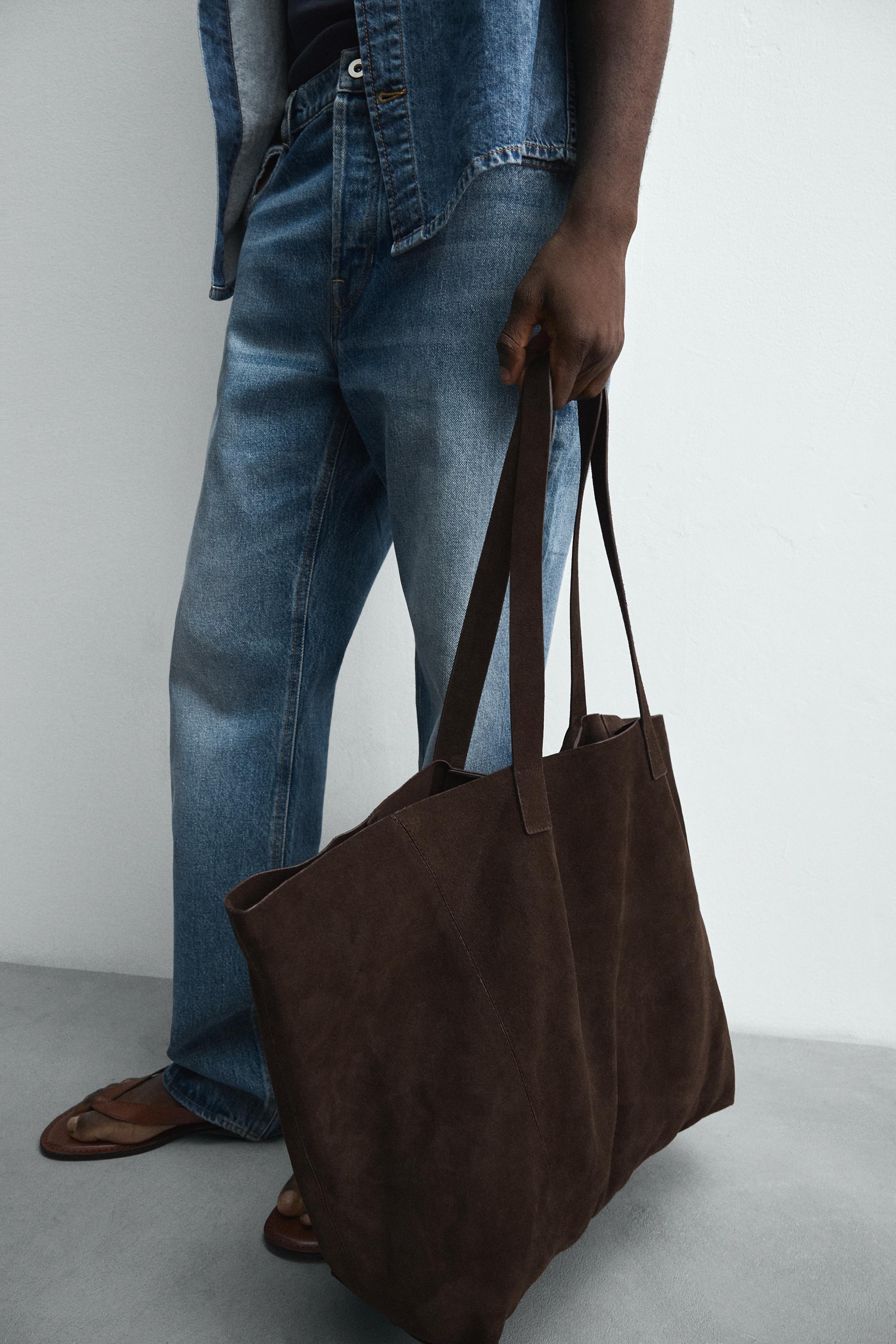 LEATHER SHOPPER BAG